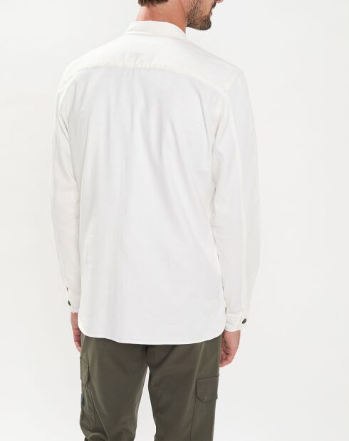 Veste Surchemise en Lin mélangé blanche