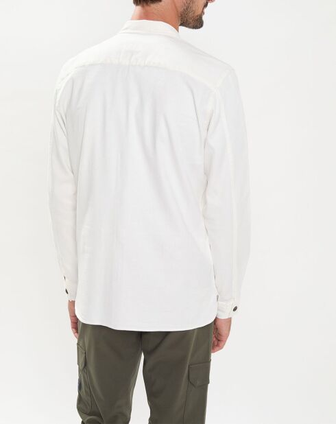 Veste Surchemise en Lin mélangé blanche