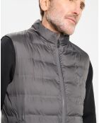 Doudoune sans manches gris foncé