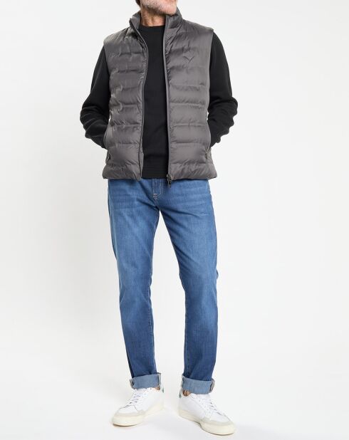 Doudoune sans manches gris foncé