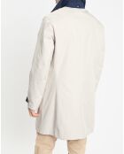 Imperméable réversible beige/ bleu