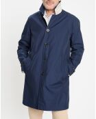 Imperméable réversible beige/ bleu