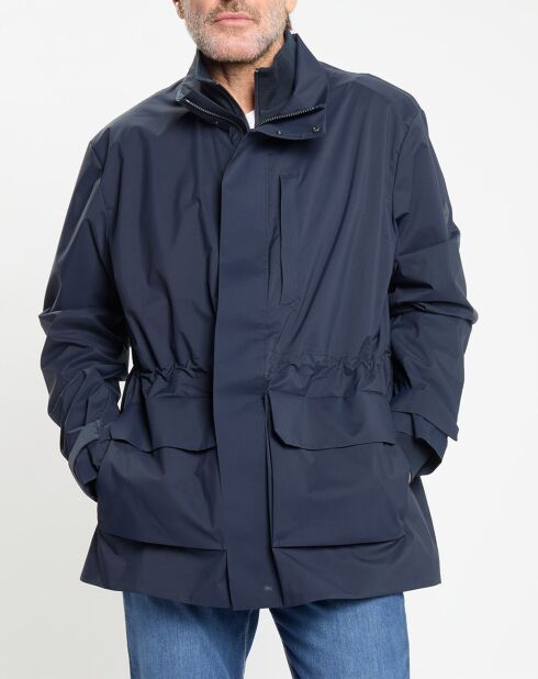 Parka imperméable Technique Vélo bleu marine