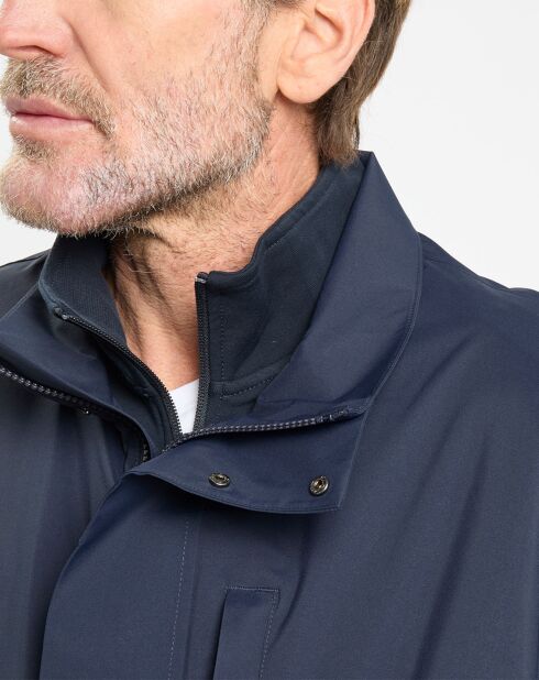 Parka imperméable Technique Vélo bleu marine
