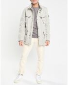 Parka imperméable vélo écrue