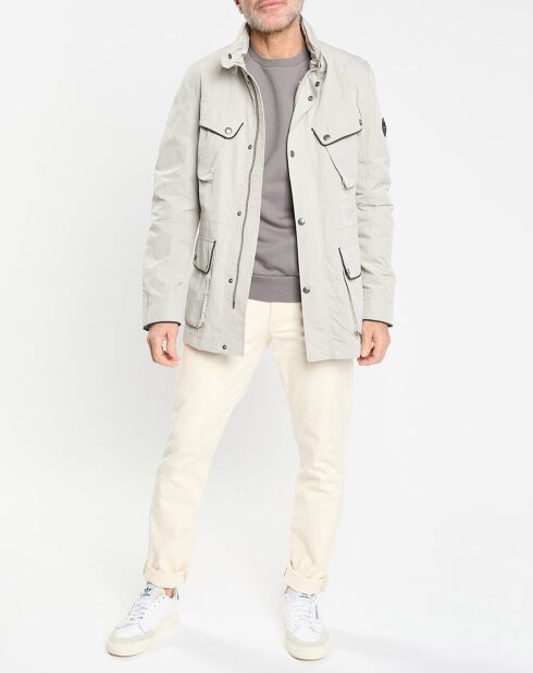 Parka imperméable vélo écrue
