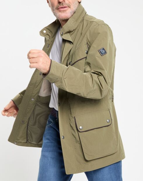 Parka imperméable vélo kaki