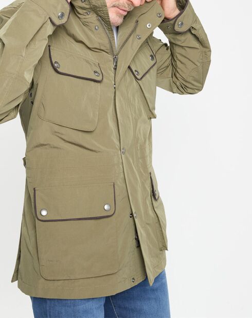 Parka imperméable vélo kaki