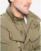 Parka imperméable vélo kaki