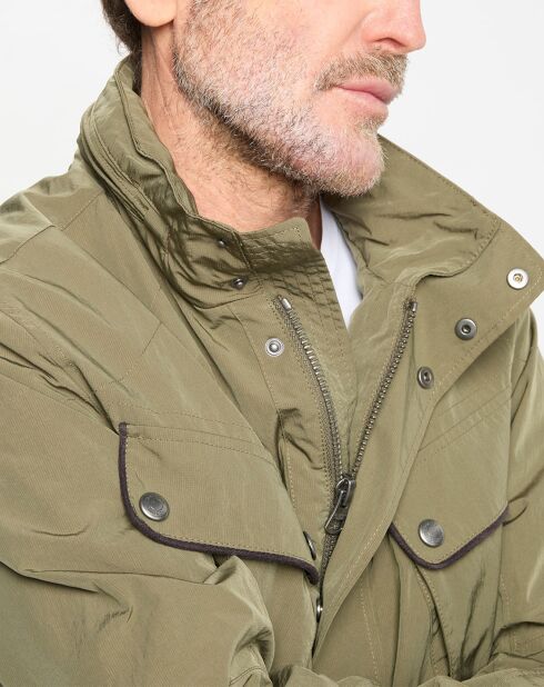 Parka imperméable vélo kaki