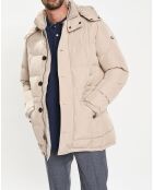Doudoune 3/4 beige