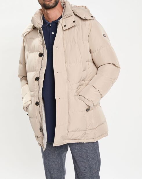 Doudoune 3/4 beige