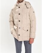 Doudoune 3/4 beige
