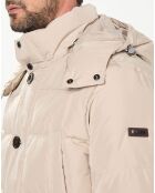 Doudoune 3/4 beige