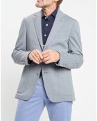 Veste Herigbone à chevrons bleu clair