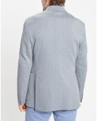 Veste Herigbone à chevrons bleu clair