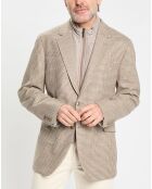 Veste avec parement amovible beige