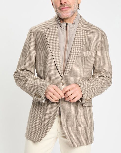 Veste avec parement amovible beige