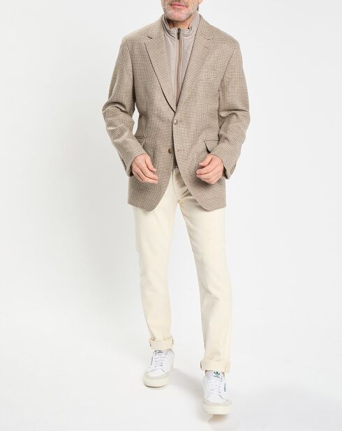 Veste avec parement amovible beige