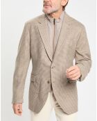 Veste avec parement amovible beige