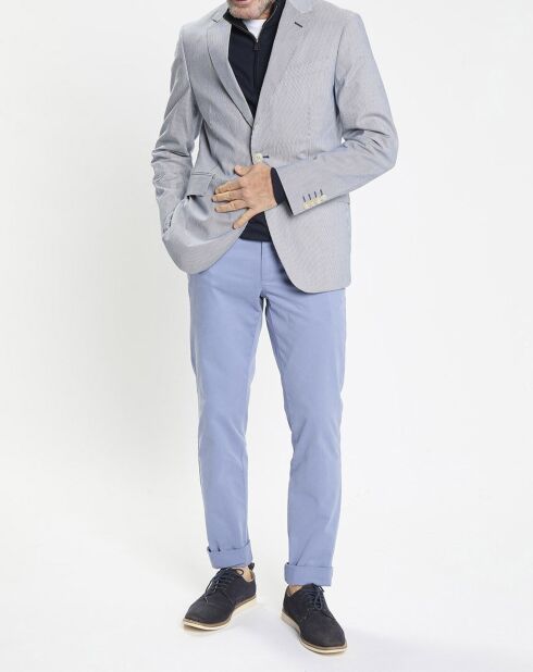 Blazer en Coton & Lin Milleraie bleu/blanc