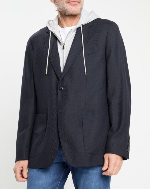 Veste avec parement amovible bleu marine