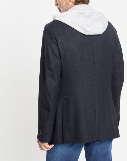 Veste avec parement amovible bleu marine