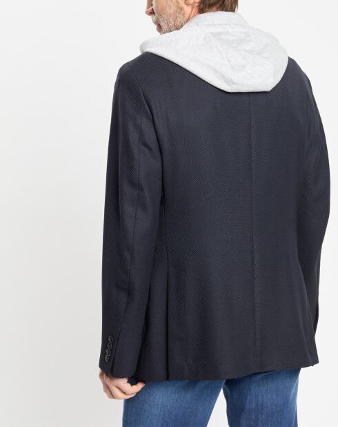 Veste avec parement amovible bleu marine