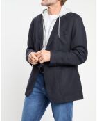 Veste avec parement amovible bleu marine