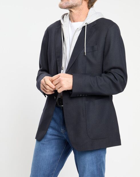 Veste avec parement amovible bleu marine