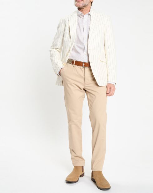 Veste rayée blanche