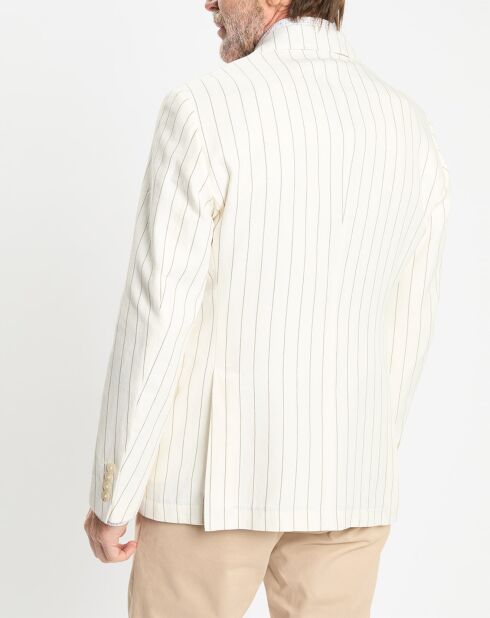 Veste rayée blanche