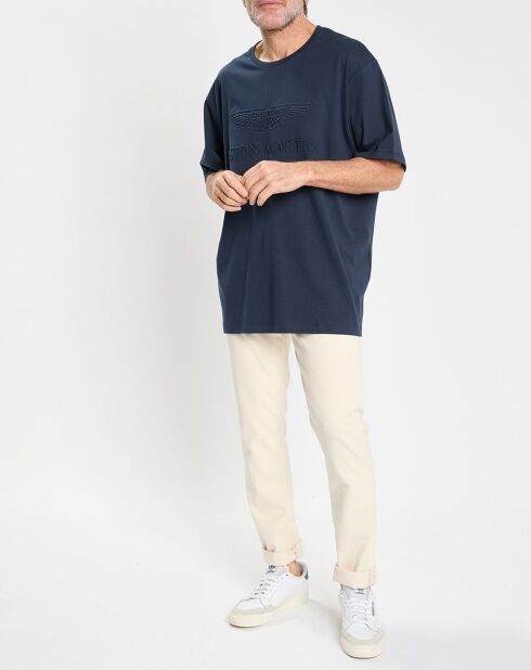 T-Shirt Regular Fit Aston Martin Racing embossé bleu marine