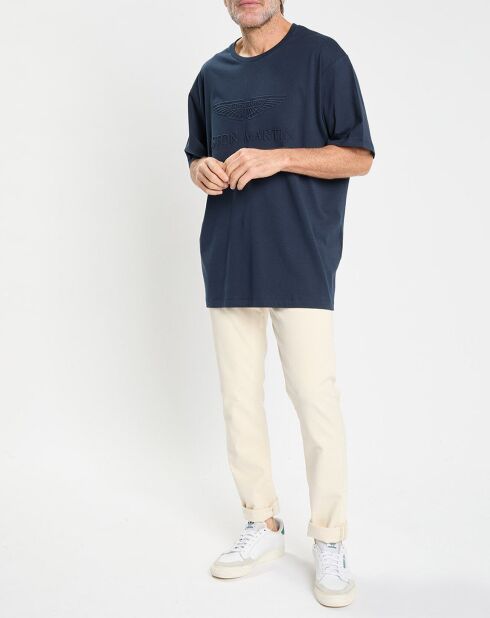 T-Shirt Regular Fit Aston Martin Racing embossé bleu marine