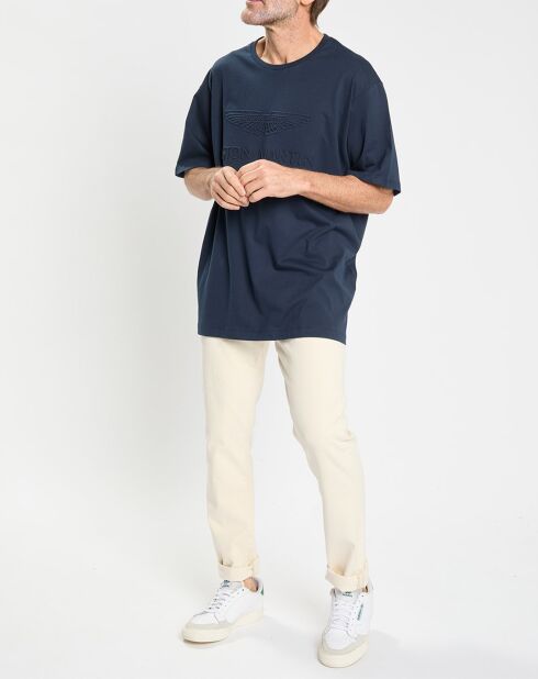 T-Shirt Regular Fit Aston Martin Racing embossé bleu marine