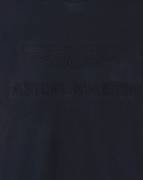 T-Shirt Regular Fit Aston Martin Racing embossé bleu marine