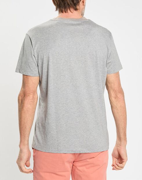 T-shirt en Jersey Regular Fit Rib gris