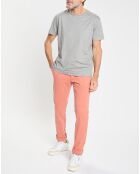 T-shirt en Jersey Regular Fit Rib gris