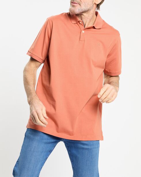 Polo en Jersey Regular Fit uni Smart orange moyen