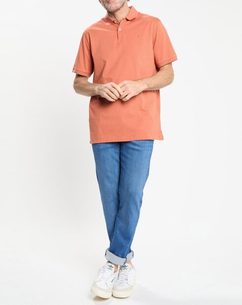 Polo en Jersey Regular Fit uni Smart orange moyen