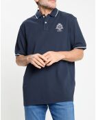 Polo Regular Fit piqué Blason bleu