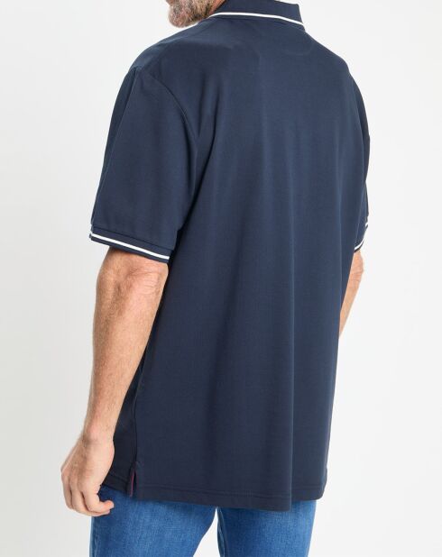 Polo Regular Fit piqué Blason bleu