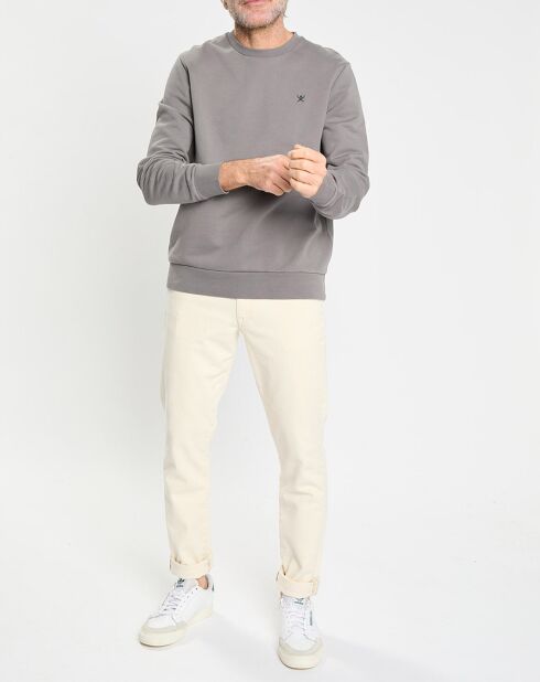 Sweat col rond gris