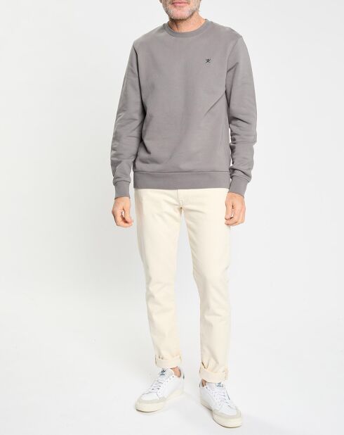 Sweat col rond gris