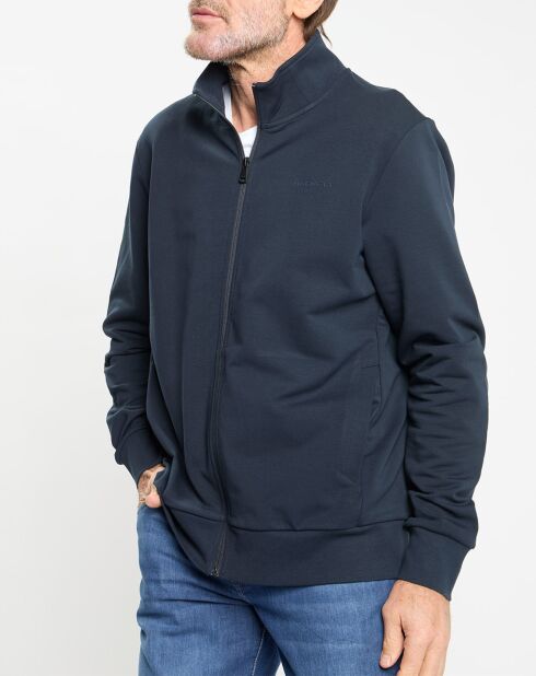 Sweat zip montant Sport bleu marine