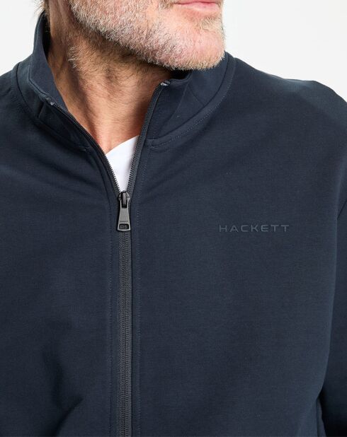 Sweat zip montant Sport bleu marine
