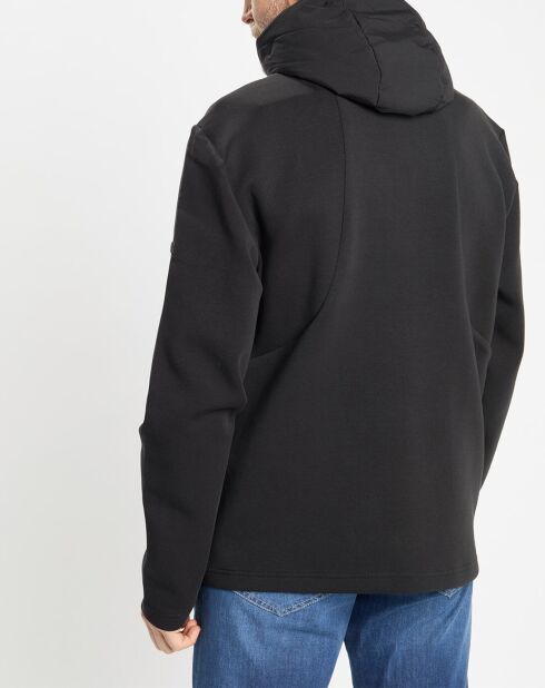 Blouson Bimatière à capuche jersey noir