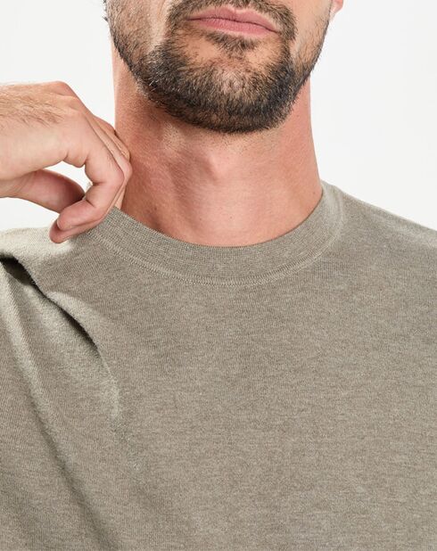 T-Shirt en Jersey kaki