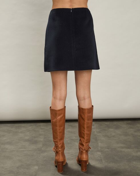 Jupe en Laine mélangée Joba marine