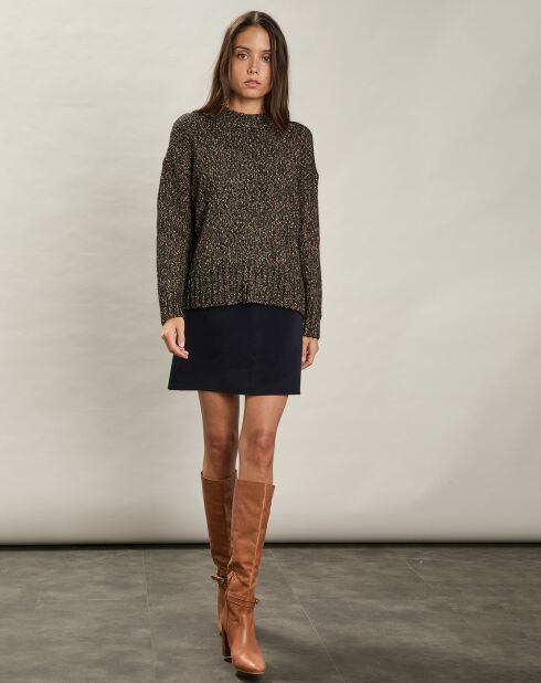 Jupe en Laine mélangée Joba marine